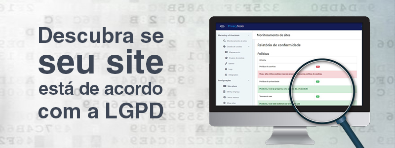 Como saber se seu site está adequado à LGPD 2 Banner: descubra se seu site está de acordo com a LGPD