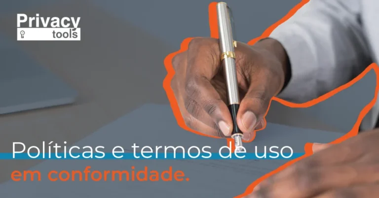 Capa do artigo: Suas políticas e termos de uso em conformidade.
