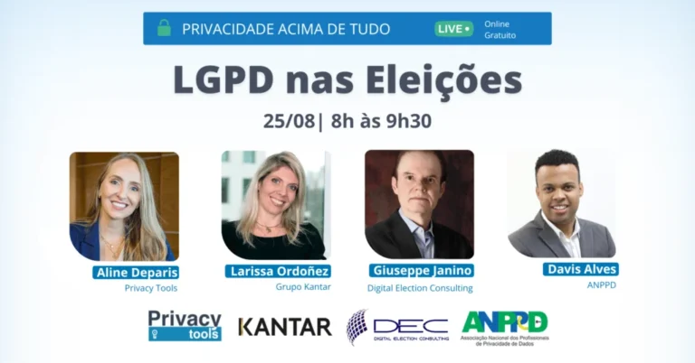 Capa do artigo: Resumo do evento da série “Privacidade Acima de Tudo”: LGPD nas Eleições