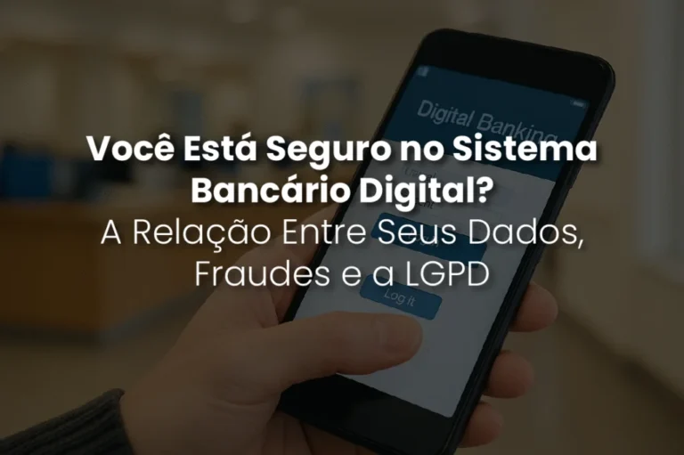 Capa do artigo: Você está seguro no sistema bancário digital? A relação entre seus dados, fraudes e a LGPD