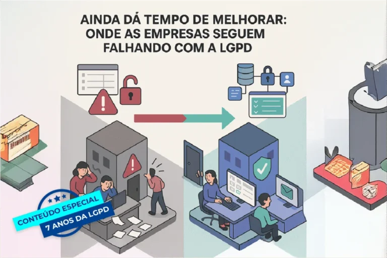 Capa do artigo: Ainda dá tempo de melhorar: onde as empresas seguem falhando com a LGPD