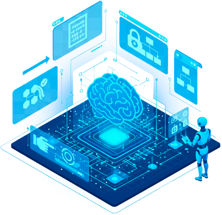 Ilustração do módulo Governança de IA da Privacy Tools