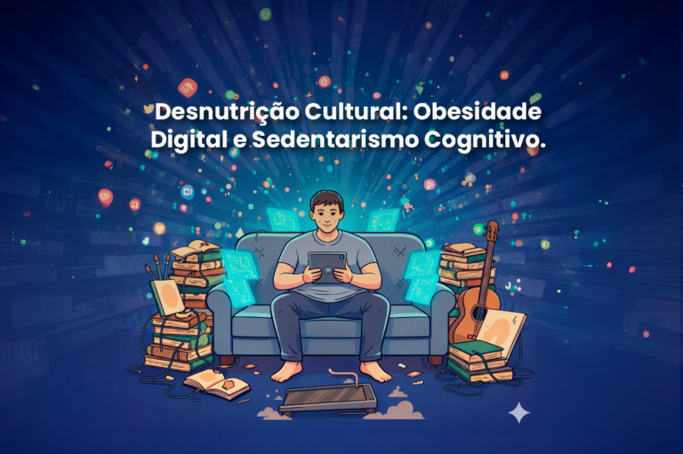 Capa do artigo: Desnutrição Cultural: Obesidade Digital e Sedentarismo Cognitivo