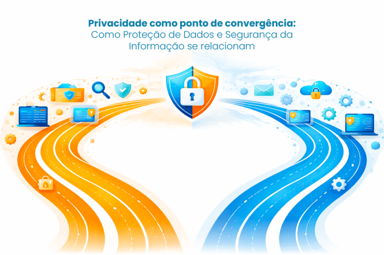 Capa do artigo: Privacidade como ponto de convergência: Como Proteção de Dados e Segurança da Informação se relacionam